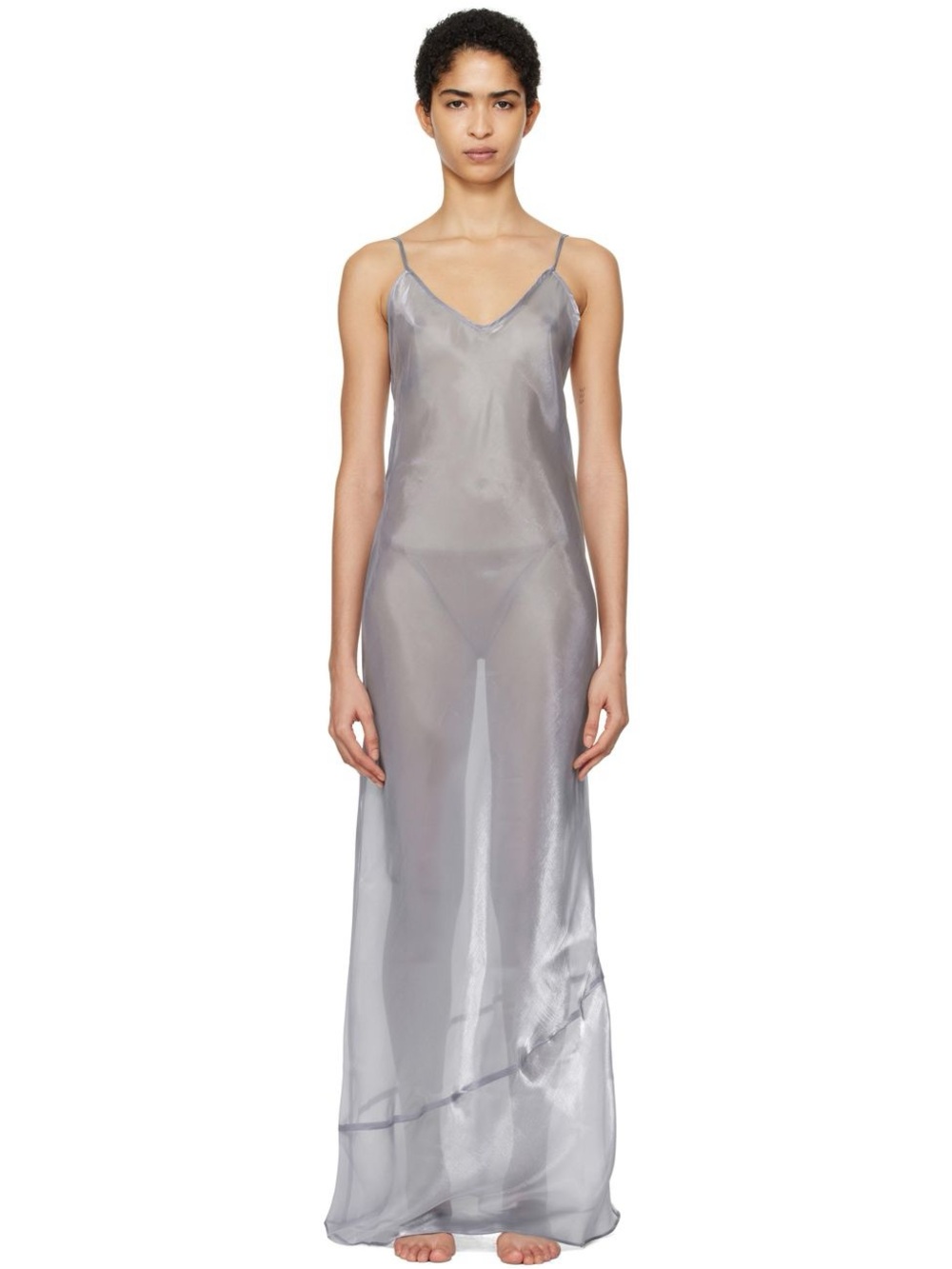 Skims Liquid Organza Maxi Dress - color mirror